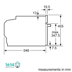 فر مایکروویو کامپکت توکار بوش سری 8 مدل CMG656BS1I