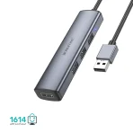 هاب یو اس بی 4 پورت بروفون مدل DH12 USB 3.0