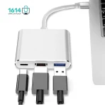 تبدیل Type-C به HDMI + USB3.0 + Type-C