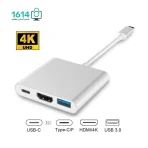 تبدیل Type-C به HDMI + USB3.0 + Type-C