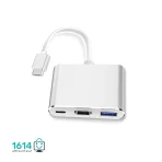 تبدیل Type-C به HDMI + USB3.0 + Type-C