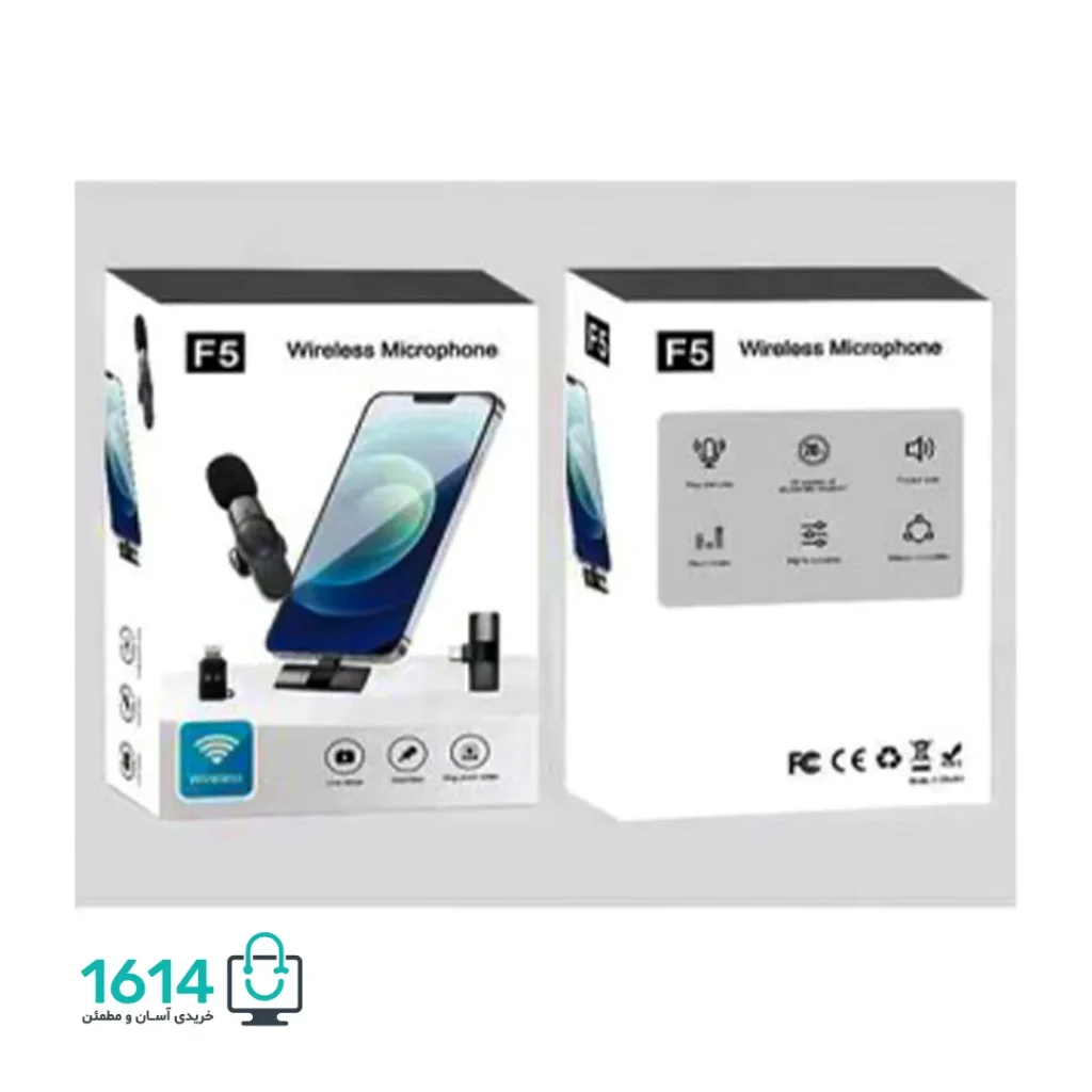 میکروفون بیسیم F5 Type-C + Lightning