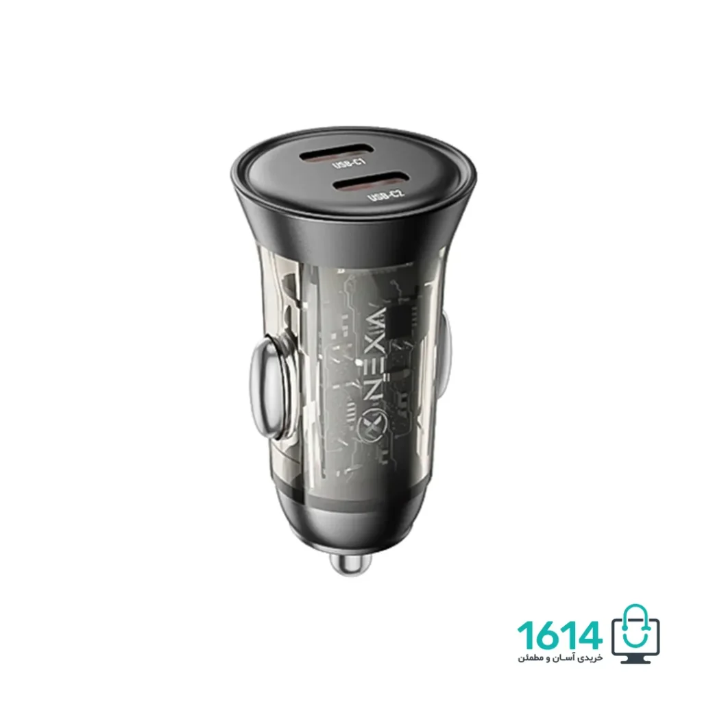 شارژر فندکی نکسا مدل R25 2USB-C PD 45W