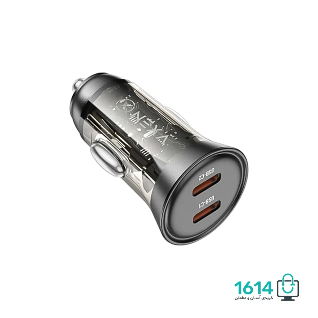 شارژر فندکی نکسا مدل R25 2USB-C PD 45W