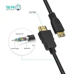 کابل تصویر HDMI به MINI HDMI مدل 1.5M